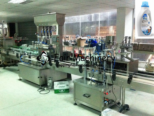 50 ml 0,6mpa Capping Filling Machine PLC do płynnego detergentu